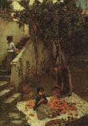 John William Waterhouse The Orange Gatherers oil painting picture wholesale